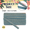 Polyester Centipede Braided Wavy Ribbon OCOR-WH0070-319A-2