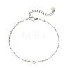304 Stainless Steel Satellite Chain & Cable Chain Bracelets BJEW-JB14160-02-3
