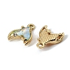 UV Plating Alloy Glass Pendants FIND-K032-17G-3