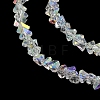 Electroplate Transparent Glass Beads Strands EGLA-P061-04C-AB22-2