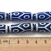 Blue Tibetan Style dZi Beads Strands TDZI-NH0001-B10-01-5