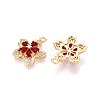 Brass Micro Pave Cubic Zirconia Pendants KK-T078-30G-2