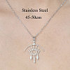 201 Stainless Steel Hollow Eye Pendant Necklace NJEW-OY001-84-3