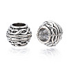 Tibetan Style Zinc Alloy European Beads MPDL-S068-01-RS-3