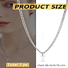 1Pc 304 Stainless Steel Letter Pendant Necklaces NJEW-LP0001-33I-P-2
