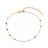 Stainless Steel Satellite Chain Anklets X-AJEW-AN00422-1