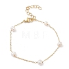 Natural Pearl Beaded Chain Bracelet BJEW-JB09447-1