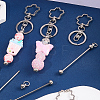 10Pcs Alloy Keychain Clasps KEYC-SC0001-79C-7