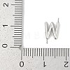 304 Stainless Steel Letter Connector Charms STAS-M108-01P-23-3