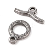 Non-Tarnish 304 Stainless Steel Toggle Clasps STAS-Q324-17P-2