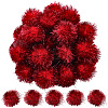 32Pcs Faux Fur Soft Sequins Pompom Ball DIY-SC0033-96C-1