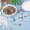 Craftdady 220Pcs 11 Colors Electroplate Glass Faceted Teardrop Beads Strands EGLA-CD0001-09-5