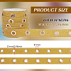 15 Yards Glitter Polyester Ribbon with Stainless Steel Eyelets OCOR-BC0009-66B-2
