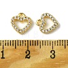 Valentine's Day Brass Micro Pave Cubic Zirconia Charms FIND-Z035-06G-3