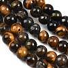 Natural Tiger Eye Beads Strands G-F591-18-8mm-08-7