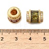 Rack Plating & Long-Lasting Plated Brass Micro Pave Cubic Zirconia European Beads ZIRC-P011-05A-G-NF-3