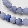 Dyed & Heated Natural Blue Aventurine Beads Strands G-D809-09-6mm-3