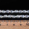 Transparent Teardrop Glass Beads Strands GLAA-T025-79A-01-4