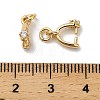 Brass Micro Pave Cubic Zirconia Cup Pearl Peg Bails Pin Pendants KK-S397-06C-3