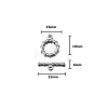 304 Stainless Steel Toggle Clasps PW-WG419A3-04-2