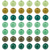 210Pcs 7 Colors Spray Painted Wood European Beads WOOD-SP0002-01-7