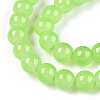 Baking Painted Imitation Jade Glass Round Bead Strands X-DGLA-Q021-6mm-09-3