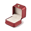 PU Leather Ring Gift Boxes LBOX-L005-A05-2