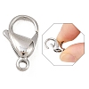 Tarnish Resistant 316 Surgical Stainless Steel Lobster Claw Clasps STAS-316-FL18A-3