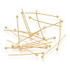 Brass Ball Head Pins X-KK-G331-10-0.6x25-1