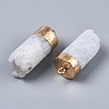 Natural Druzy Agate Pendants G-S359-315-3