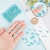 300Pcs 3 Style 2-Hole Baking Painted Glass Seed Beads SEED-CN0001-06-3