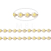 Golden Brass Enamel Link Chain CHC-H103-06F-G-2