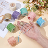 8 Rolls 8 Colors Handmade Cotton Cord OCOR-BC0009-75A-3