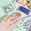 64Pcs 4 Styles Tibetan Style Alloy Bead Caps FIND-SC0009-51-3