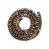 Electroplate Glass Beads Strands EGLA-A034-T6mm-A09-3