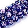 Handmade Lampwork Beads Strands LAMP-Q041-08B-1