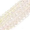Transparent Painted Glass Beads Strands LS-DGLA-A034-T8mm-A25-2
