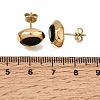 6 Pairs 304 Stainless Steel Pave Cubic Zirconia Stud Earrings SA-CBADCF0-04G-03-5