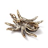 Holloween Spider Alloy Rhinestone Brooches JEWB-S023-02A-2