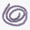 Opaque Solid Color Imitation Jade Glass Beads Strands EGLA-A044-P6mm-D11-2