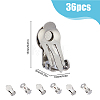 36Pcs Stainless Steel Clip-on Earring Findings KK-FH0006-69-2