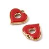 304 Stainless Steel Enamel Pendants STAS-P380-06G-02-2