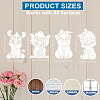 MAYJOYDIY US 1 Set Animals PET Hollow Out Drawing Painting Stencils DIY-MA0004-64-4