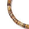 Natural Tiger Eye Beads Stretch Bracelet for Women BJEW-JB13215-03-3