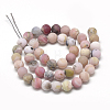 Natural Pink Opal Beads Strands G-R446-6mm-38-2