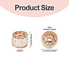5Pcs Alloy European Beads MPDL-TADJ0001-02B-4