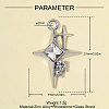 Zinc Alloy with Crystal Rhinestone & Glass Pendants RB-OY001-84P-2