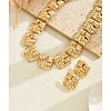 Iron Stud Earring & Necklaces for Women WG8683E-01-2