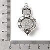 Tibetan Style Alloy & Acrylic Pendants FIND-B058-05AS-3