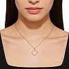 Alloy Open Back Bezel Pendants FIND-WH0111-887RG-6